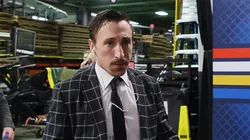 Brad Marchand #63 of Team Canada arrives for the game against Team USA at the NHL 4 Nations Face-Off Championship Game at TD Garden on February 20, 2025 in Boston, Massachusetts..