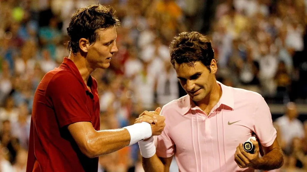 Tomas Berdych beat Roger Federer six times (Matthew Stockman/Getty Images)