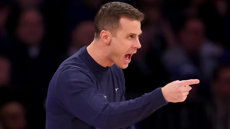 Head Coach Jon Scheyer of the Duke Blue Devils
