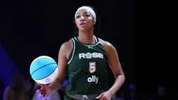 Angel Reese playing for Rose BC in Unrivaled