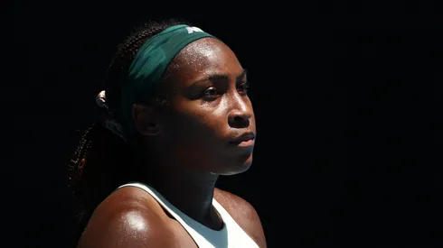 Coco Gauff during the 2025 Australian Open