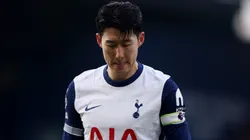 Son Heung-Min of Tottenham Hotspur looks on during a match against Ipswich Town FC on February 22, 2025.