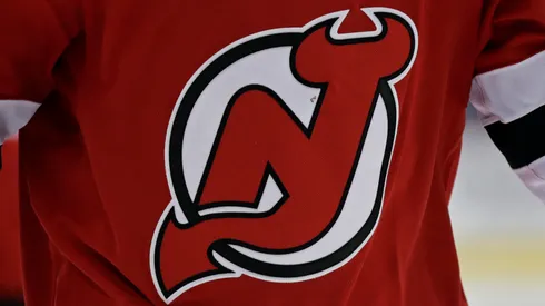 The jersey of Blake Coleman #20 of the New Jersey Devils is seen during the third period against the Winnipeg Jets at the Prudential Center on October 4, 2019 in Newark, New Jersey.