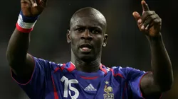Lilian Thuram of France waves to the fans after the FIFA World Cup Germany 2006 Group G match between Togo and France.
