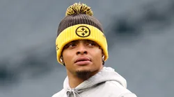 Justin Fields quarterback of the Pittsburgh Steelers
