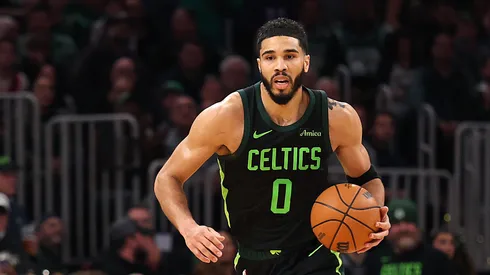 Jayson Tatum #0 of the Boston Celtics.