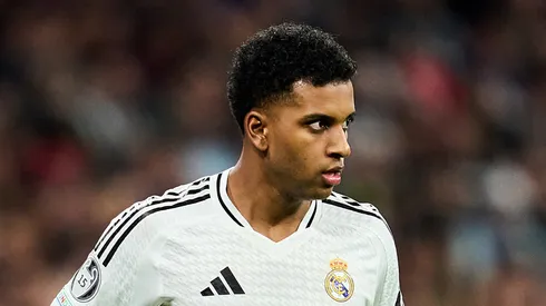 Rodrygo of Real Madrid in action during the UEFA Champions League 2024/25