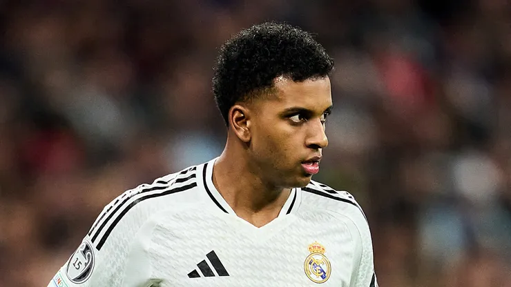 Rodrygo of Real Madrid in action during the UEFA Champions League 2024/25