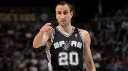 Manu Ginobili of the San Antonio Spurs during a game against the Denver Nuggets on December 18, 2012.