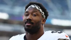Myles Garrett defensive end of the Cleveland Browns