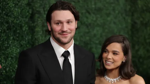 Josh Allen quarterback of the Buffalo Bills and his girlfriend Hailee Steinfeld