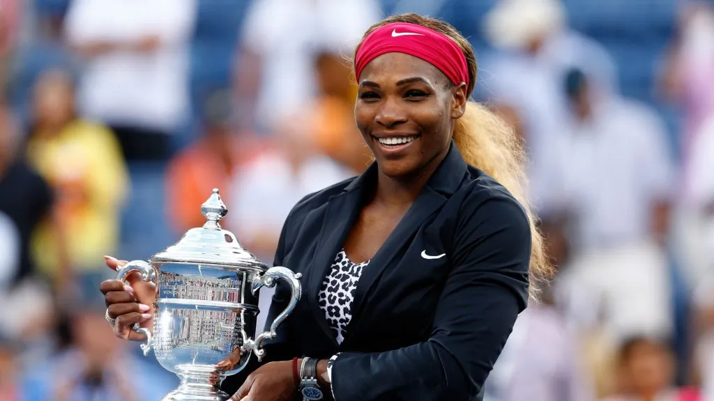 Serena Williams after winning the 2014 US Open (Julian Finney/Getty Images)