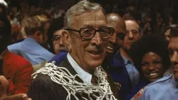 John Wooden after winning his 10th and final national title when the Bruins defeated Kentucky 92-85 in the 1975 March Madness title game.