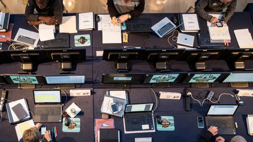 The NCAA Basketball Tournament Selection Committee meets on Wednesday afternoon, March 8, 2017. (Source: Drew Angerer/Getty Images)