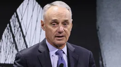 Rob Manfred, Commissioner, Major League Baseball speaks onstage during the Growing the Game panel, at the Fortune Global Forum on November 11, 2024 in New York City.