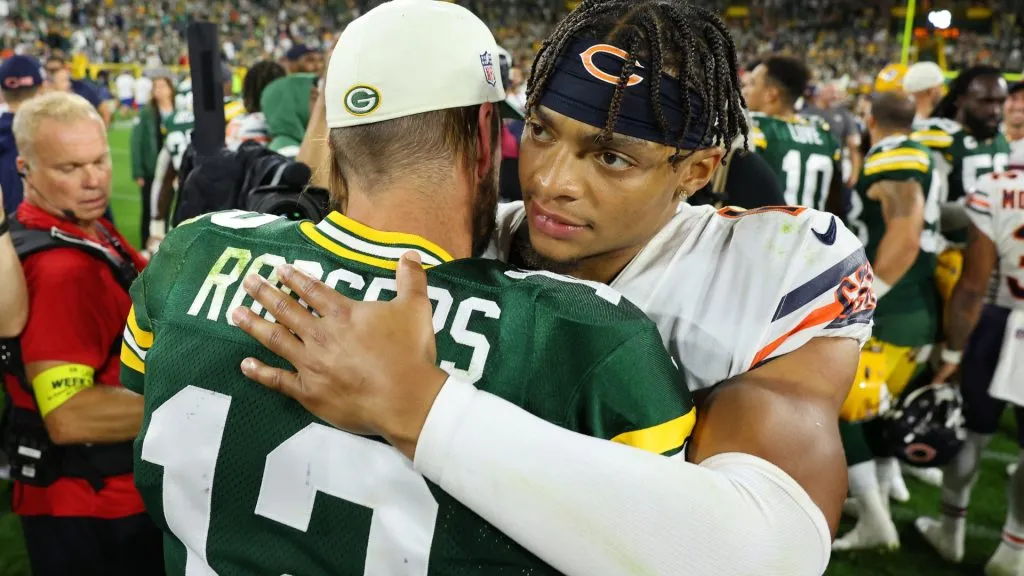 Aaron Rodgers Justin Fields