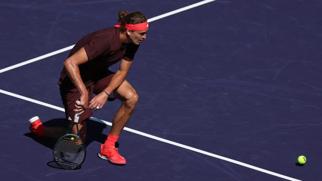 Alexander Zverev lost in his second round match at Indian Wells (Clive Brunskill/Getty Images)