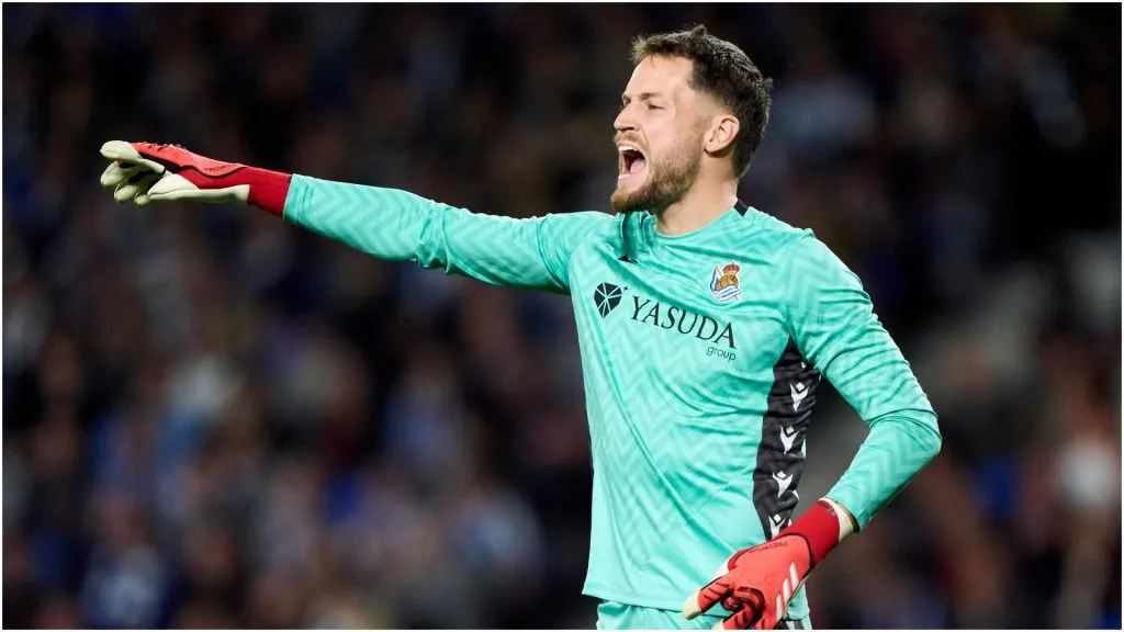 Alex Remiro of Real Sociedad – Manuel Serrano Arce/Getty Images