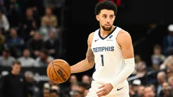 Scotty Pippen Jr. of the Memphis Grizzlies during a game against the Utah Jazz on October 23, 2024.