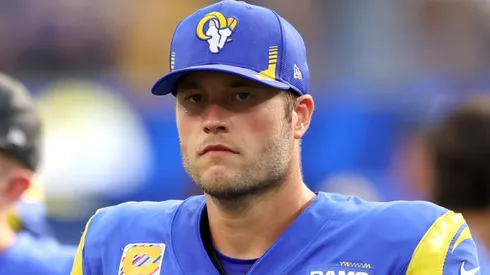 Quarterback Matthew Stafford #9 of the Los Angeles Rams