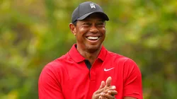 Tiger Woods of the United States during the final round of the PNC Championship at The Ritz-Carlton Golf Club on December 17, 2023.