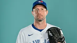 Max Scherzer #30 of the Toronto Blue Jays poses for a portrait during the 2025 Toronto Blue Jays Photo day at the Player Development Complex on February 21, 2025 in Dunedin, Florida.