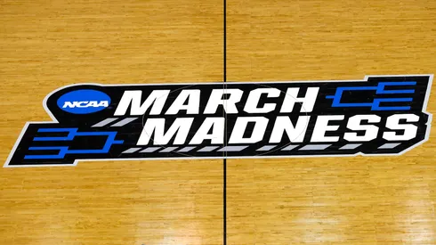 A view of the March Madness logo