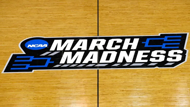 A view of the March Madness logo