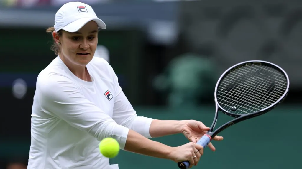 Barty’s backhand was praised by tennis stars (Clive Brunskill/Getty Images)