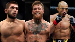 Khabib Nurmagomedov, Conor McGregor and Jose Aldo.
