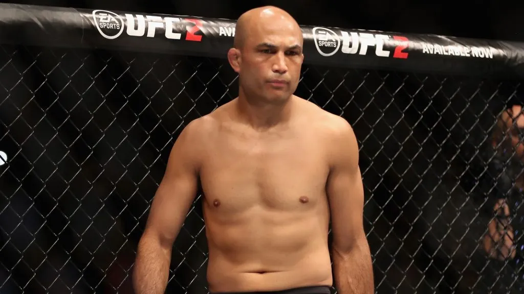 BJ Penn prepares to fight Yair Rodriguez during the UFC Fight Night event at the at Talking Stick Resort Arena on January 15, 2017. (Source: Christian Petersen/Getty Images)