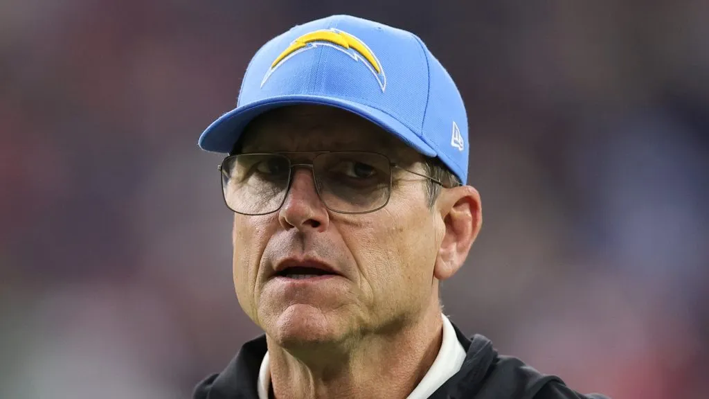 Jim Harbaugh, head coach of the Los Angeles Chargers