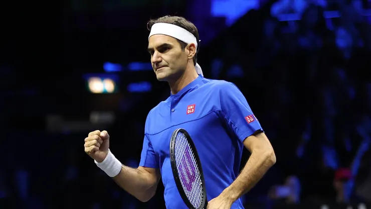Roger Federer during the 2022 Laver Cup.