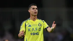 Cristiano Ronaldo of Al Nassr looks on during the Saudi Pro League match between Al Wehda v Al Nassr