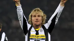 Pavel Nedved of Juventus celebrates during the Serie A match between Roma and Juventus at the Stadio Olimpico on March 21, 2009 in Rome, Italy.