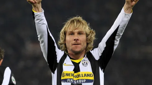 Pavel Nedved of Juventus celebrates during the Serie A match between Roma and Juventus at the Stadio Olimpico on March 21, 2009 in Rome, Italy.