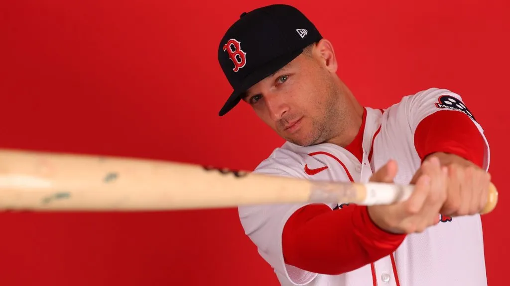 Alex Bregman #2 of the Boston Red Sox poses for a portrait during photo day at JetBlue Park at Fenway South on February 18, 2025 in Fort Myers, Florida. (Photo by Kevin C. Cox/Getty Images)