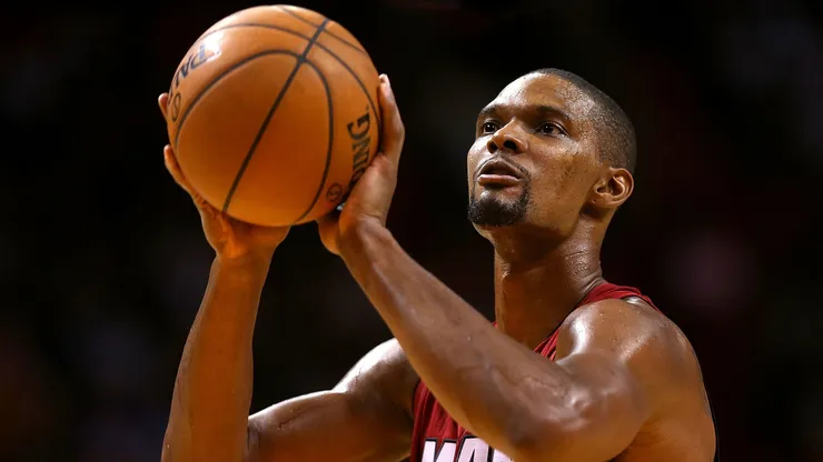 Miami Heat icon Chris Bosh during a game against the Golden State Warriors on November 25, 2014.