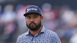 J.J. Spaun of the United States looks on from the 16th green during the final round of THE PLAYERS Championship on the Stadium Course at TPC Sawgrass on March 16, 2025 in Ponte Vedra Beach, Florida.