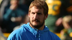 Joey Bosa #97 of the Los Angeles Chargers participates in warmups prior to a game against the Green Bay Packers at Lambeau Field on November 19, 2023 in Green Bay, Wisconsin. The Packers defeated the Chargers 23-20.
