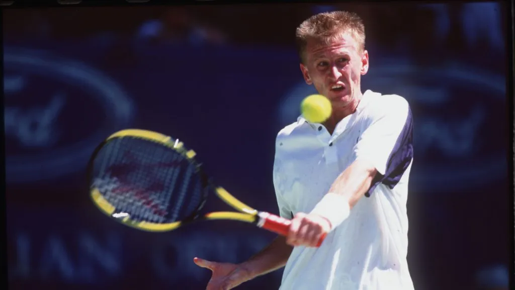 Petr Korda during the 1998 Australian Open (Gary M Prior/Allsport)