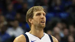 Dirk Nowitzki #41 of the Dallas Mavericks at American Airlines Center