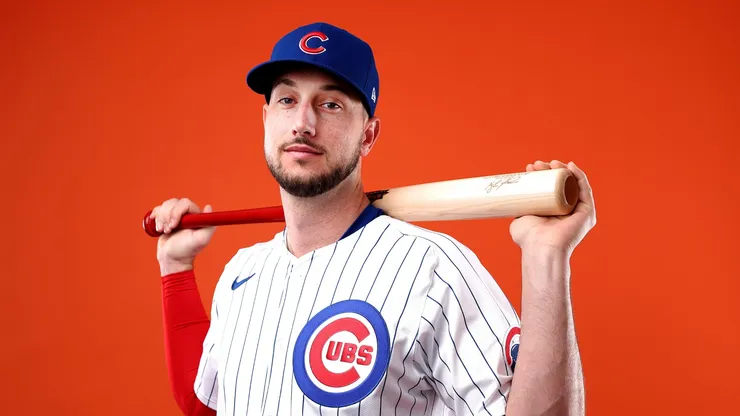 Kyle Tucker #30 of the Chicago Cubs poses for a portrait during photo day at Sloan Park on February 17, 2025 in Mesa, Arizona.