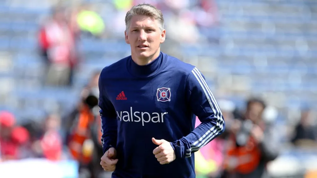 Bastian Schweinsteiger #31 of Chicago Fire warms up before an MLS match against the Montreal Impact at Toyota Park on April 1, 2017. (Source: Dylan Buell/Getty Images)