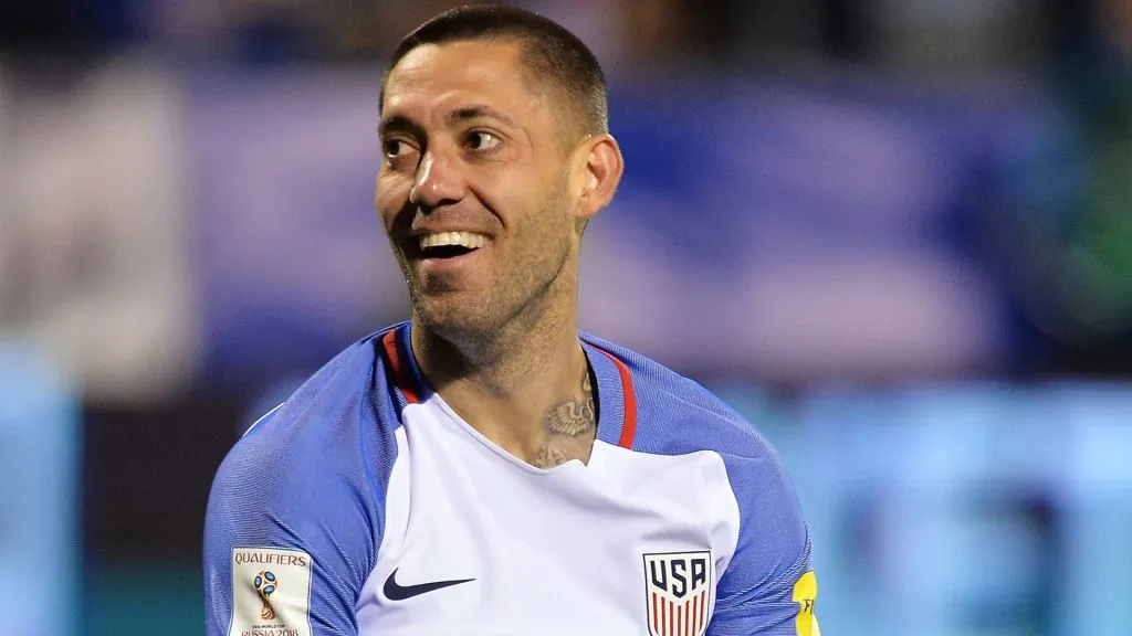 Clint Dempsey #8 of the United States Men’s National Team looks up and smiles after missing a chance to score in the second half against Guatemala during the FIFA 2018 World Cup qualifier. (Source: Jamie Sabau/Getty Images)