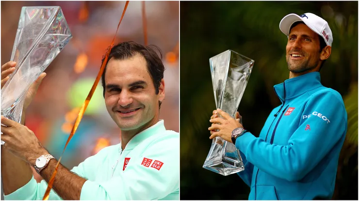 Roger Federer and Novak Djokovic have won the 'Sunshine Double' multiple times