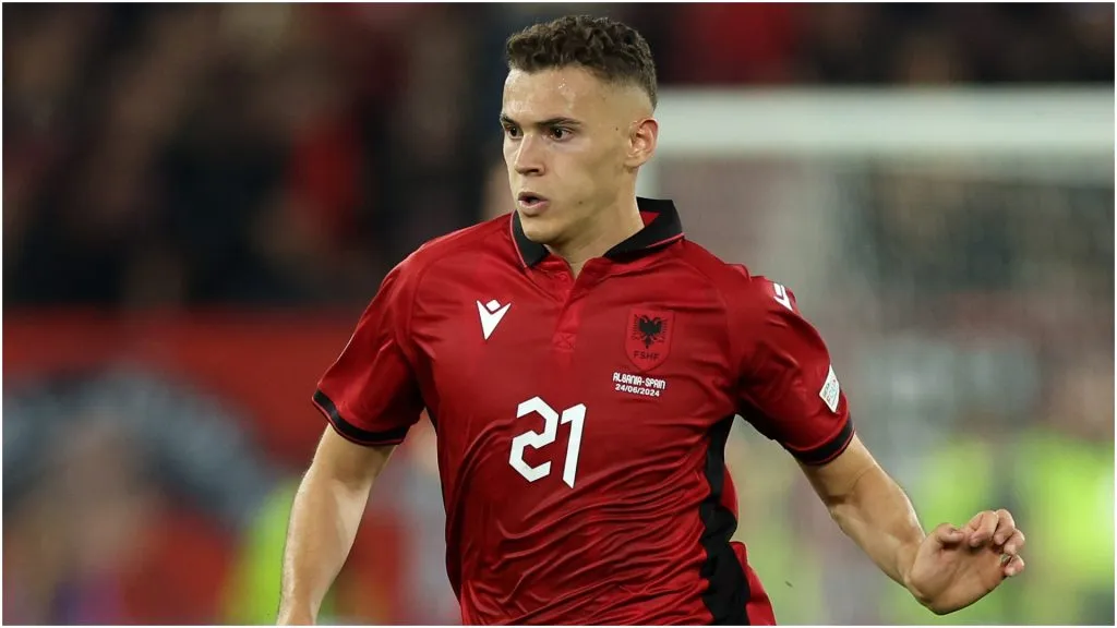 Kristjan Asllani of Albania – Kevin C. Cox/Getty Images