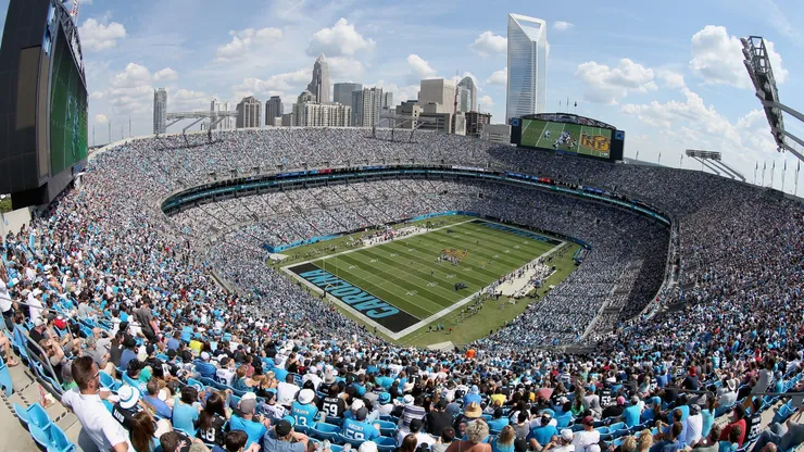 A general view of the Carolina Panthers game versus the Houston Texans at Bank of America Stadium on September 20, 2015.