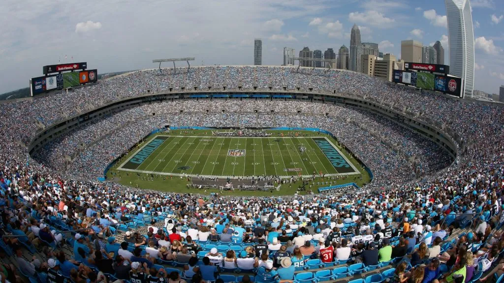 A general view of the Seattle Seahawks against the Carolina Panthers during their game at Bank of America Stadium on September 8, 2013. (Source: Streeter Lecka/Getty Images)