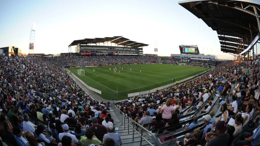 A general view of the stadium during the Colorado Rapids against the Houston Dynamo at Dicks Sporting Goods Park on July 3, 2011. (Source: Bart Young/Getty Images)